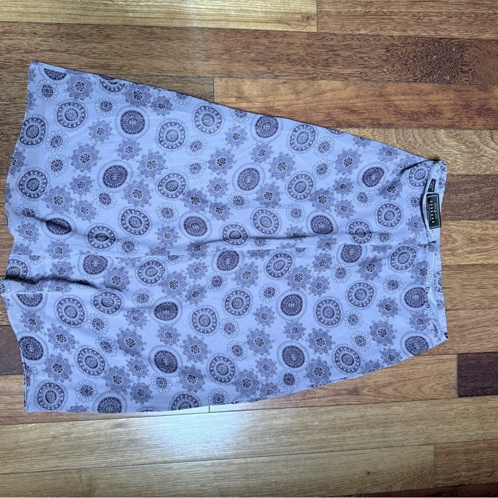 VINTAGE | Purple Y2K-era purple paisley floral mandala print skirt size 5/6 - Picture 5 of 5